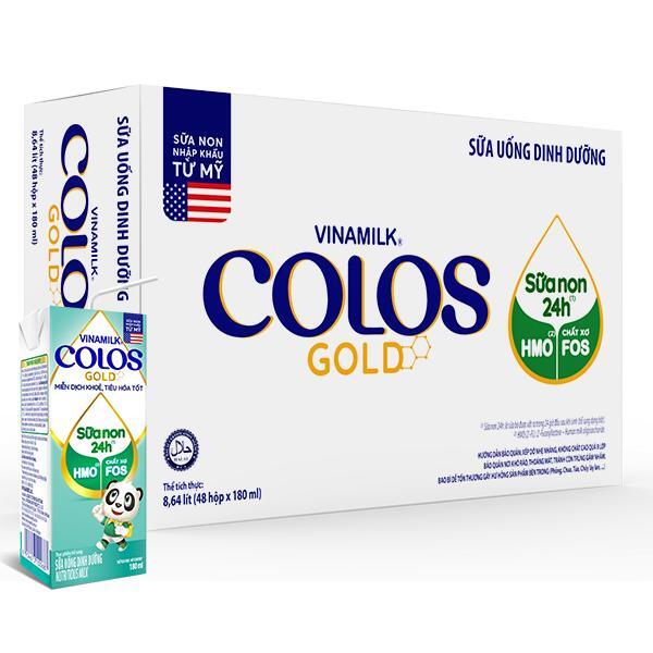 Thùng 48 hộp sữa uống dinh dưỡng Vinamilk Colosgold 180ml