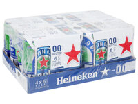 Thùng bia Heineken 0.0% độ cồn 24 lon 330ml
