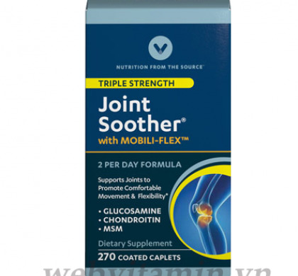 Thuốc bổ khớp Triple Strength Joint Soother của Vitamin World 180 viên