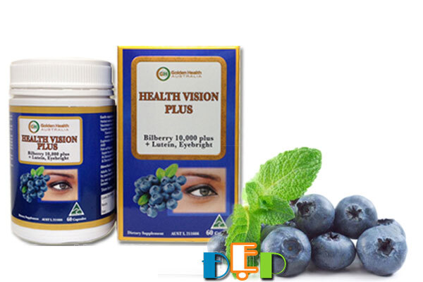 Thuốc Bổ Mắt Golden Health Health Vision Plus Bilberry 10000mg hộp 100 viên