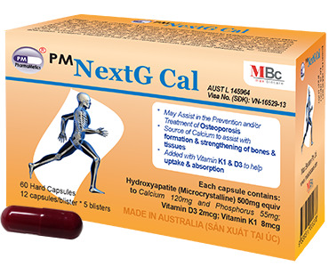 Thuốc bổ sung canxi NextG Cal 60v