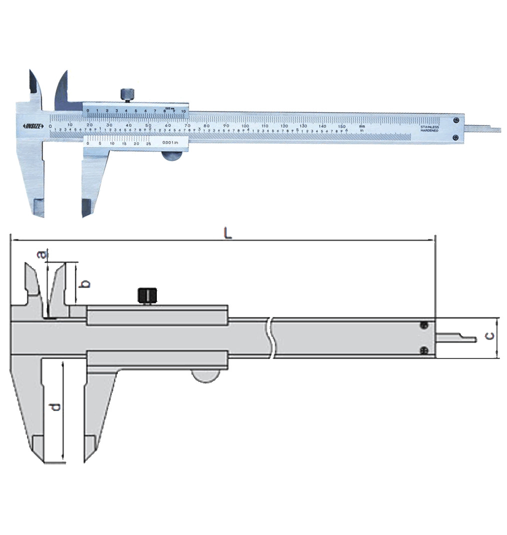 Thước cặp cơ khí INSIZE 1205-1502