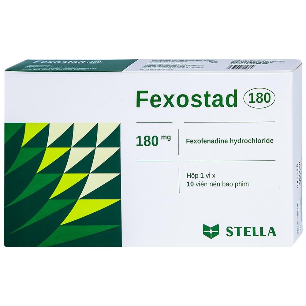 Thuốc chống dị ứng Fexostad 60mg Stada (H/10v)