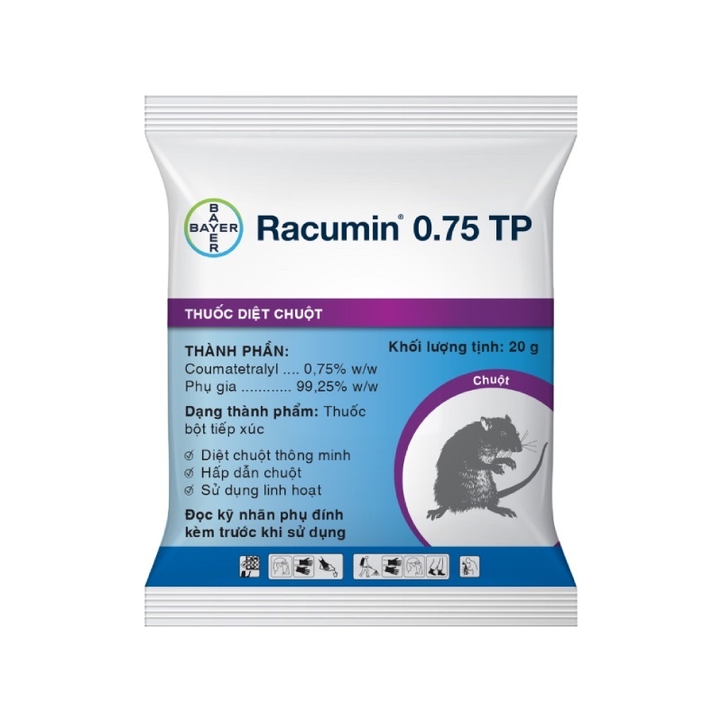 Thuốc diệt chuột Racumin 0.75 TP 20 gram