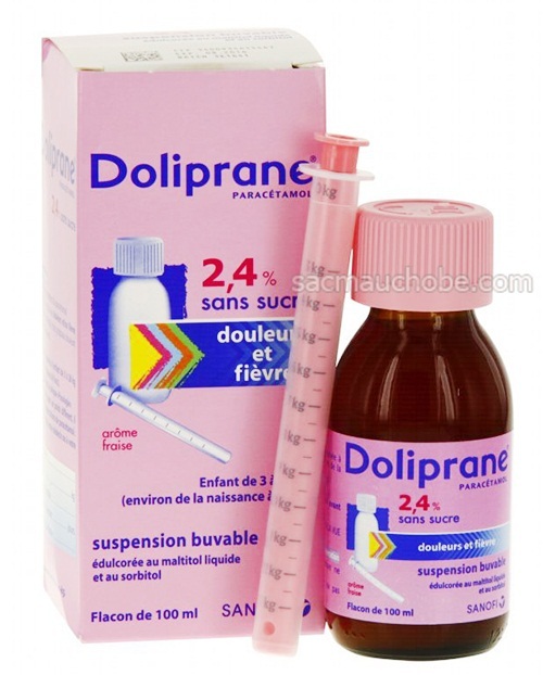 Thuốc hạ sốt Doliprane 2,4% dạng siro 100ml