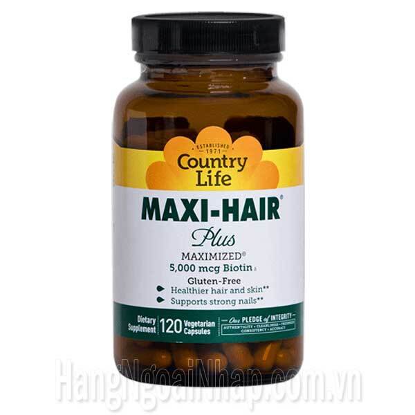 Thuốc mọc tóc trị hói đầu Maxi-Hair 5000 mcg 120 viên