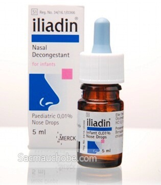 Thuốc nhỏ mũi Iliadin 0.01% dùng cho bé từ sơ sinh tới 1 tuổi
