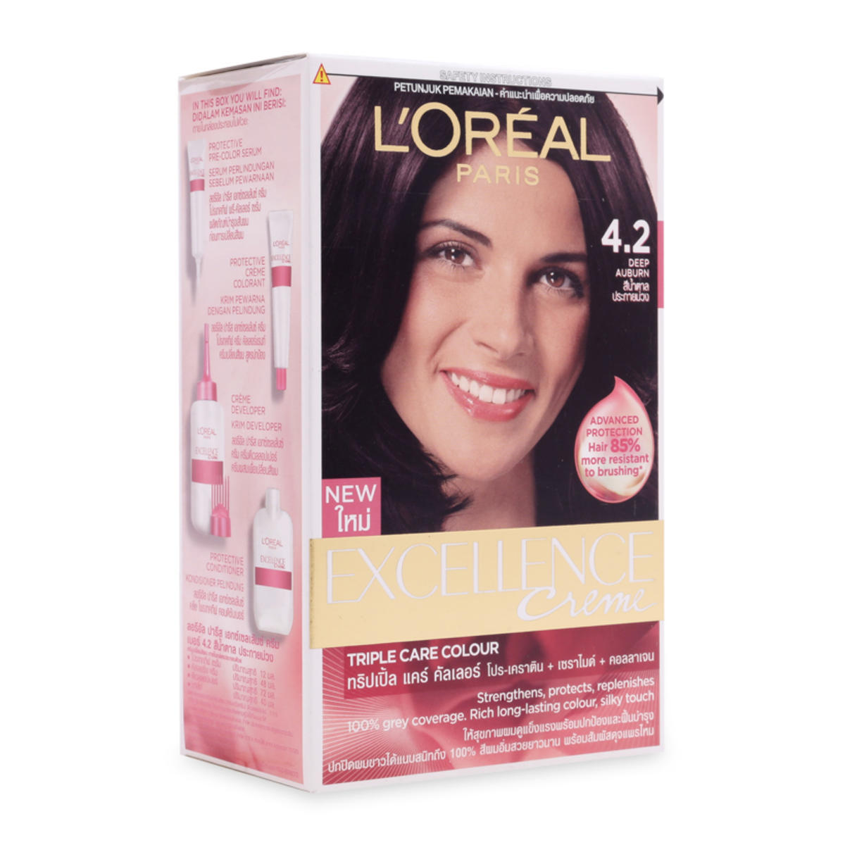 Thuốc nhuộm tóc L’Oreal Excellence Cream #4.2 Deep Auburn