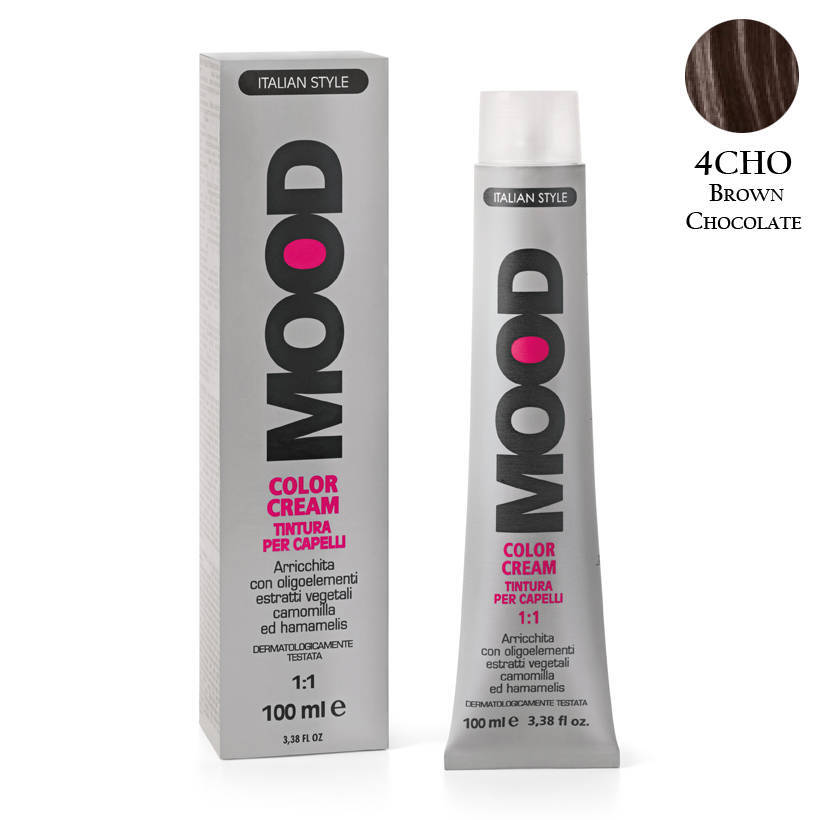 Thuốc nhuộm tóc Mood Color Cream màu nâu sô cô la 4CHO Brown Chocolate 100ml