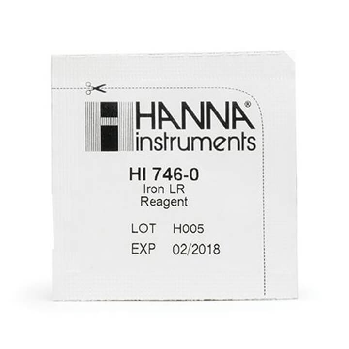 Thuốc thử cho checker Sắt thang thấp Hanna HI746-25 (25 gói)