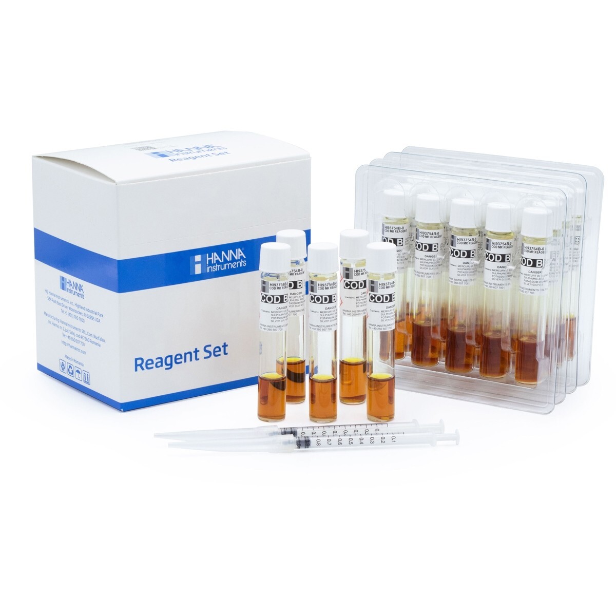 Thuốc Thử COD Không Thủy Ngân Thang Trung 0 - 1500 mg/L (25 ống)  HI93754E-25