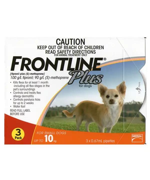 Thuốc trị ve rận nhỏ gáy Frontline Plus cho chó dưới 10kg