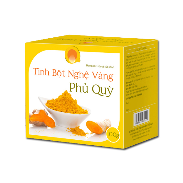 Tinh Bột Nghệ Vàng Phủ Quỳ 100g