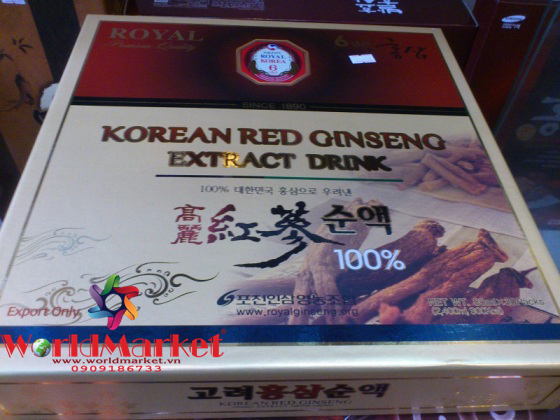 Tinh chất hồng sâm Hàn Quốc Royal Korean Red Ginseng Extract Drink dạng gói (hộp 30 gói)
