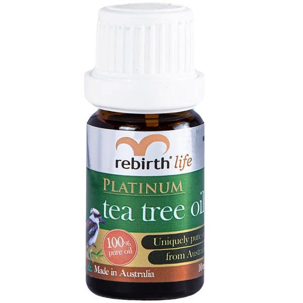 Tinh dầu tràm trà trị mụn Rebirth Life Platinum Tea Tree Oil 10Ml