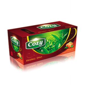 Trà túi lọc Cozy hương đào (25túi/Hộp)