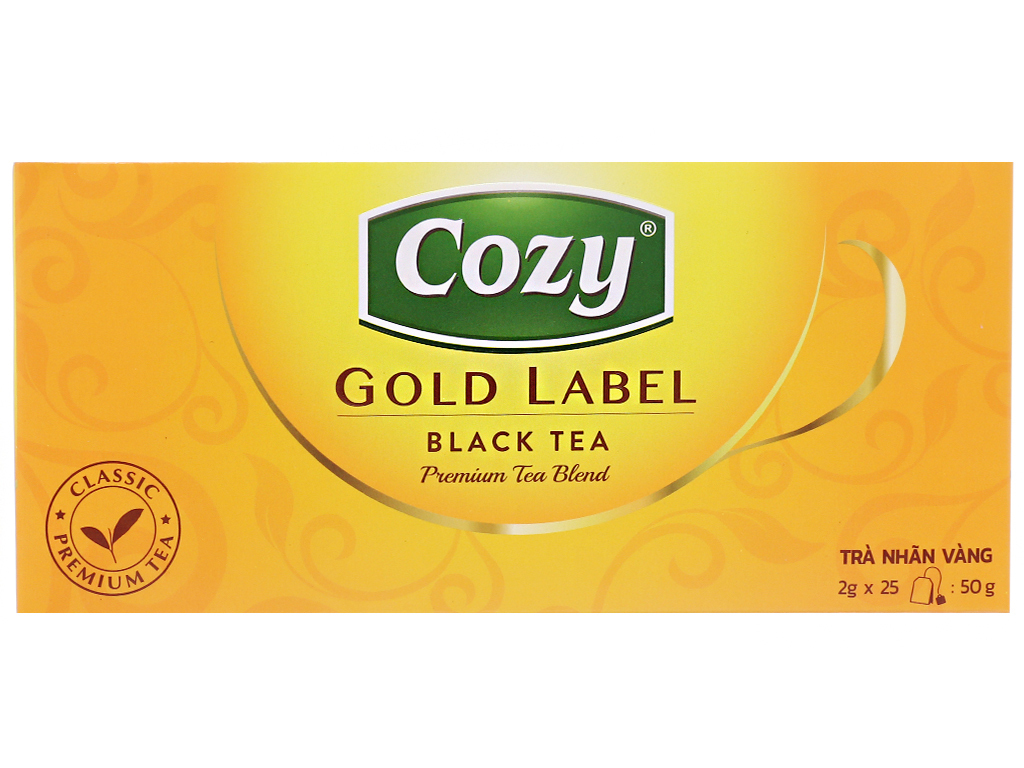 Trà đen Cozy nhãn vàng 50g