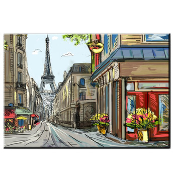 Tranh canvas Đường phố Paris Vicdecor TCV0049