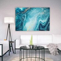 Tranh decor: Trừu tượng xanh DC182