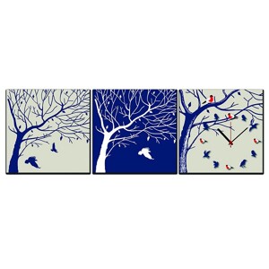 Tranh Đồng Hồ Suemall NT150204 - Cây Và Chim