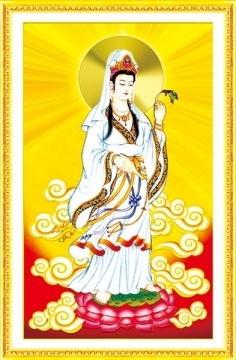 Tranh gắn đá H213 - Phật bà