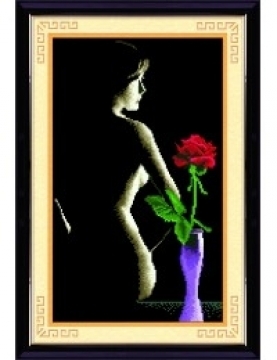 Tranh gắn đá H749 - Vẻ đẹp thiếu nữ