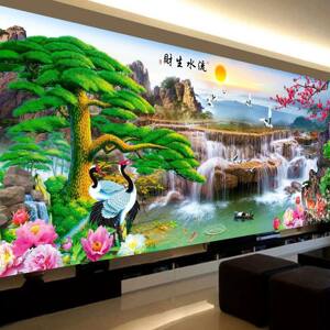 Tranh gắn đá KLV014 - Thiên nhiên giao hòa