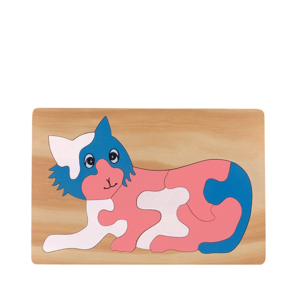 Tranh ghép bằng gỗ hình con Mèo Edugames - 16 x 24 cm