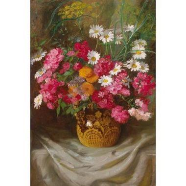 Tranh in canvas VTC LunaCV-0223 - bình hoa đẹp, 50 x 60cm