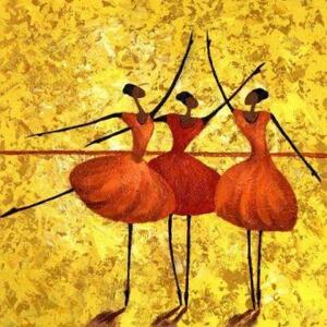 Tranh in canvas VTC LunaCV-0232 - vũ công, 50 x 50cm