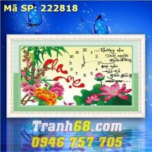 tranh thêu chữ thập cha mẹ - DLH-222818