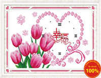 Tranh thêu chữ thập đồng hồ DLH-Y8135