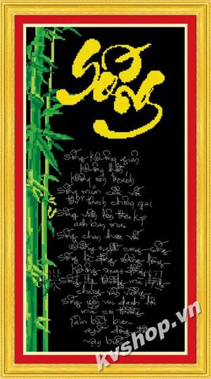 Tranh thư pháp tranh chữ sống - DLH-222167
