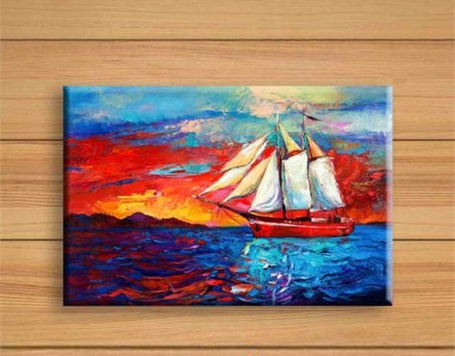 Tranh treo tường Canvas Vicdecor sắc màu của biển TCV0045