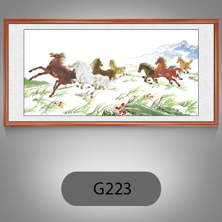 Tranh treo tường G223 - Ngựa phi trên đồng cỏ