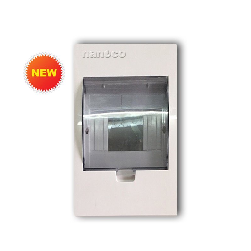 Tủ điện mặt nhựa đế kim loại Nanoco NDP104