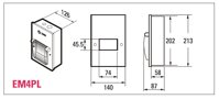 Tủ điện vỏ kim loại 4 đường-EM4PL