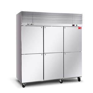 Tủ đông 6 cánh đứng inox TurboGold TG-6DF