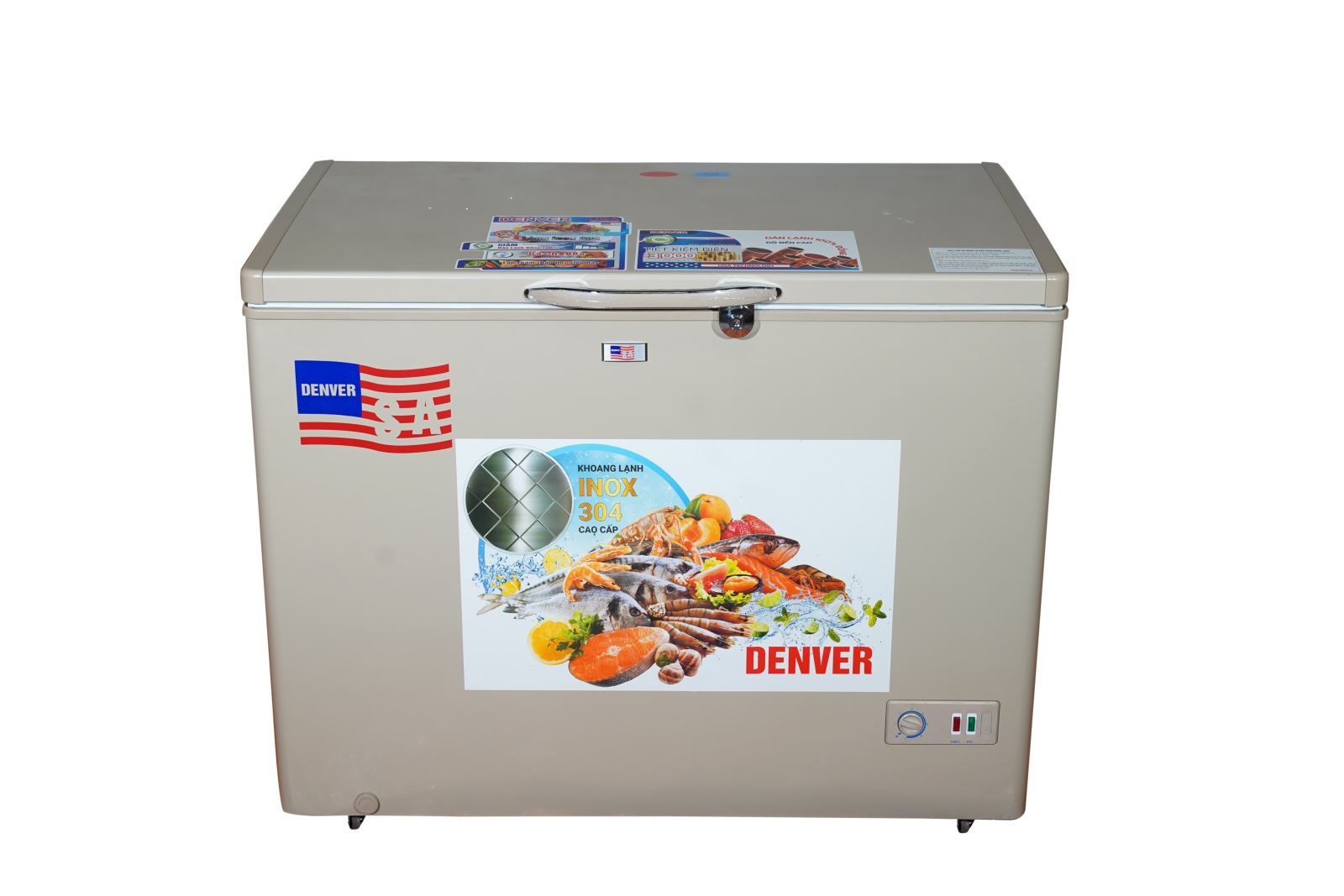 Tủ đông Denver 1 ngăn 400 lít AS 520MD (Lòng Inox)