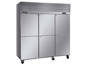 Tủ đông inox 6 cánh 1590L Sanden SRF-1853