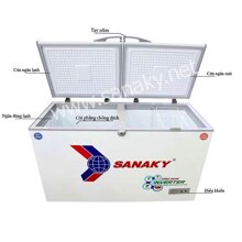 Tủ đông Sanaky inverter 2 ngăn 560 lít VH-5699W3