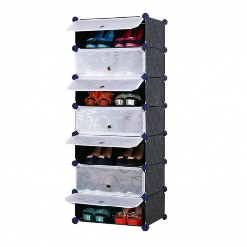 Tủ giày dép đa năng 7 ngăn Tupper Cabinet TC-7B-W