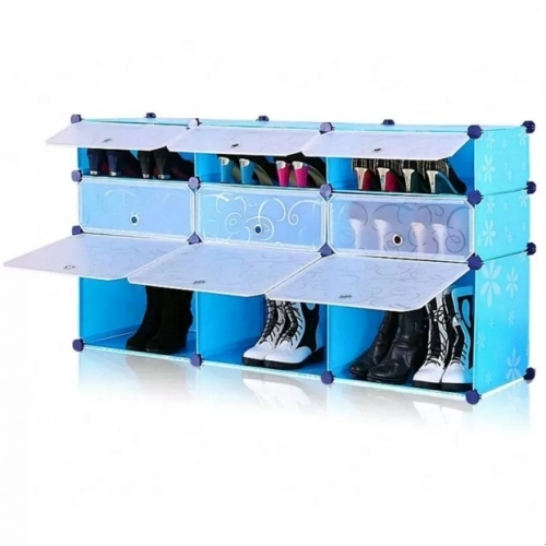 Tủ giày dép đa năng 9 ngăn Tupper Cabinet TC-9BL-W