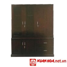 Tủ gỗ tài liệu 2 tầng Xuân Hòa TGD-06-00 PU 