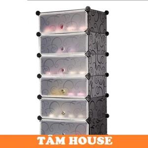 Tủ kệ nhựa lắp ghép đa năng Tâm House TN177