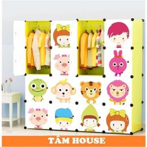 Tủ kệ nhựa lắp ghép đa năng Tâm House TN42