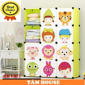 Tủ kệ nhựa lắp ghép đa năng Tâm House TN102