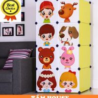 Tủ kệ nhựa lắp ghép đa năng Tâm House TN96