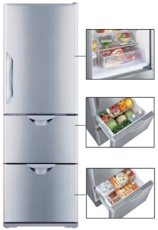 Tủ lạnh Hitachi Inverter 365 lít R-S37SVG