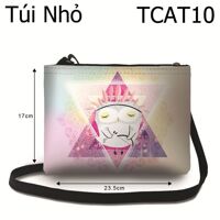 Túi đeo chéo hộp hình Art chim cú 10 TCAT10 - cỡ nhỏ